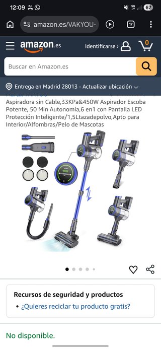 Aspiradora VAKYOU sin cable