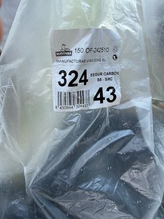 Botas de agua negras talla 43