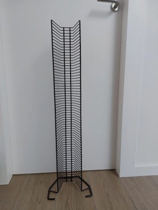 Torre para CDs metálica negra