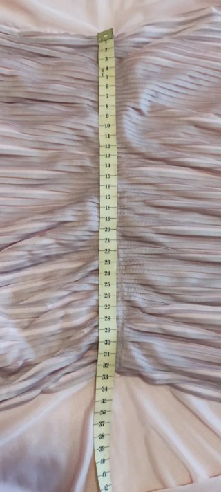Vestido Bershka rosa plisado talla M.