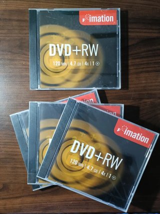 Discos DVD+RW Imation