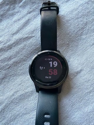 Reloj inteligente Garmin negro