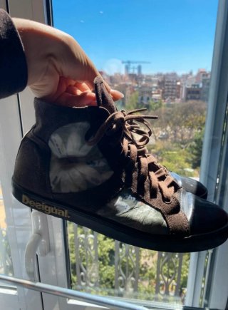 Zapatillas Desigual Marrones y Multicolor