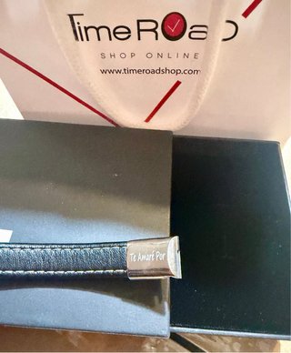 Pulsera Cuero Trenzado Time Road