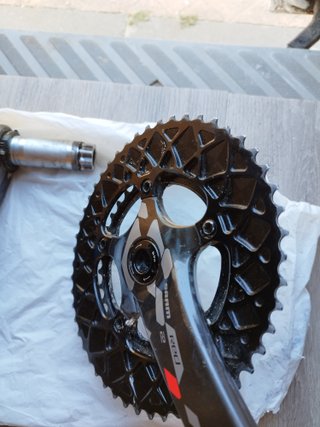 Plato y Biela izq carbono SRAM RED RIVAL 22, 11v