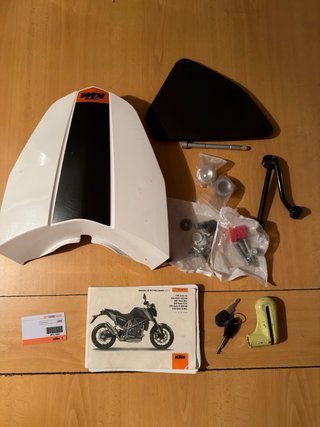 KTM 690 Duke R Naranja/Blanca