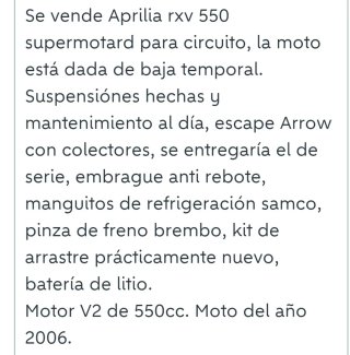 Supermotard Aprilia