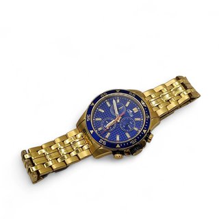 RELOJ LOTUS  18653 CORREA DORADA ESFERA AZUL
