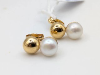 Pendientes Oro 18k Perla