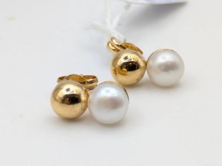 Pendientes Oro 18k Perla