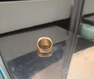 Anillo Hombre Chapado Oro Diseño