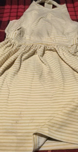 Vestido niña rayas sin espalda