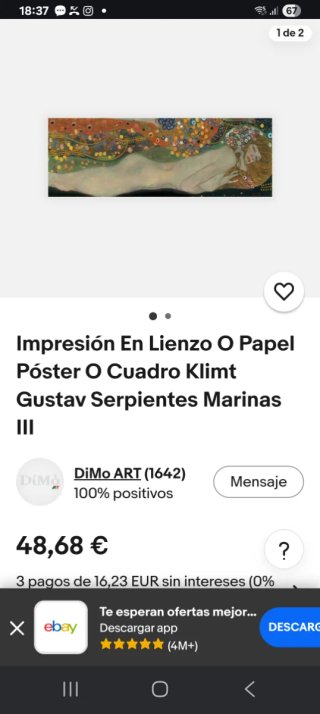 Cuadro decorativo tela