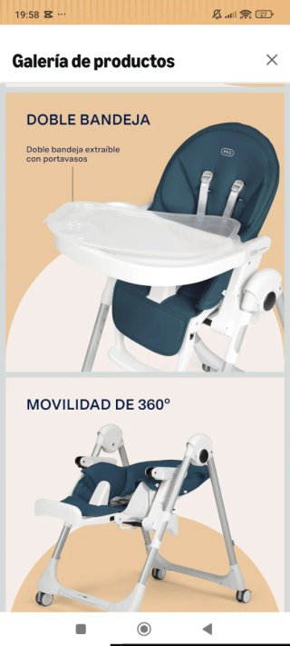Trona Peg Perego Azul