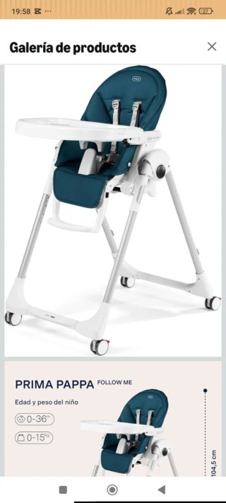 Trona Peg Perego Azul