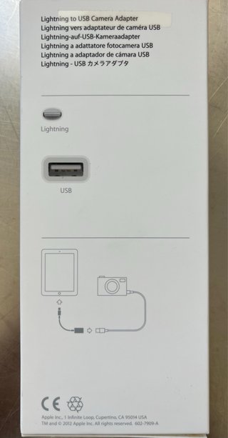Lightning to USB Camera Adapter Apple