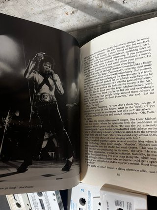 Lote Michael Jackson: Libros, Cassettes y Programa