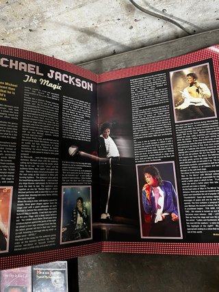 Lote Michael Jackson: Libros, Cassettes y Programa