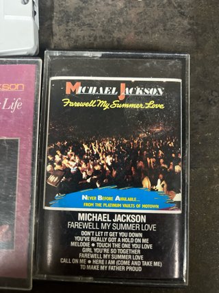 Lote Michael Jackson: Libros, Cassettes y Programa