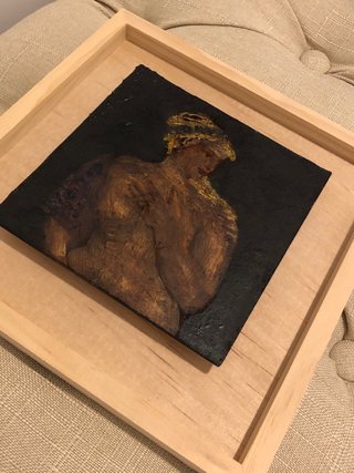 Cuadro original técnica mixta pintado a mano