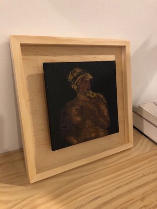 Cuadro original técnica mixta pintado a mano
