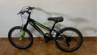 Bicicleta Montaña Infantil Negra/Verde