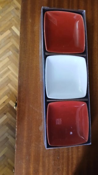 Set di 3 vassoi per antipasti in ceramica