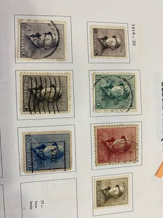 247 Sellos Antiguos Bélgica 1893-1939