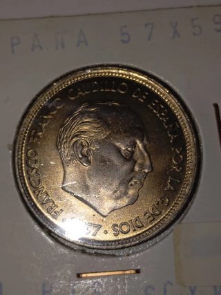 Lote 3 Monedas 50 Pts 1957*57 1957*58 1957*59 y 60