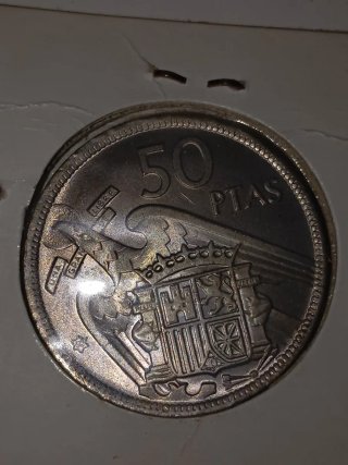 Lote 3 Monedas 50 Pts 1957*57 1957*58 1957*59 y 60