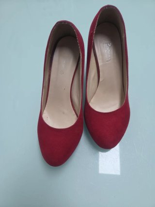 Zapatos rojos tacón talla 36