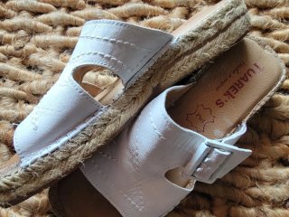 Sandalias alpargatas blancas