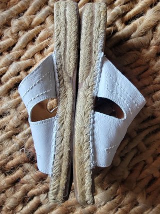 Sandalias alpargatas blancas