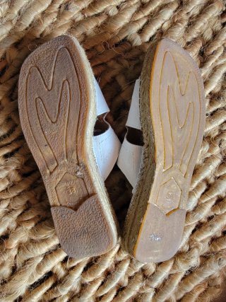 Sandalias alpargatas blancas