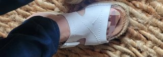 Sandalias alpargatas blancas