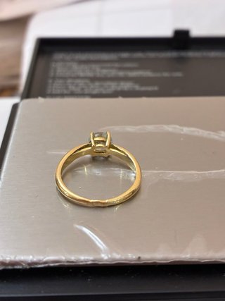 Anillo Oro 18k Diamante Natural 0.75 Ct, D/SI2