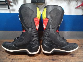Botas Alpinestars Tech 7 Negro/Fluor/Rojo