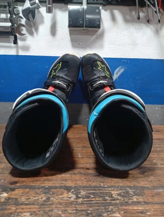 Botas Alpinestars Tech 7 Negro/Fluor/Rojo