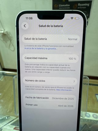 iPhone 16e 128GB batería 100% Usado 18 ‏Día