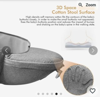 Mochila Portabebés Eccomum Gris