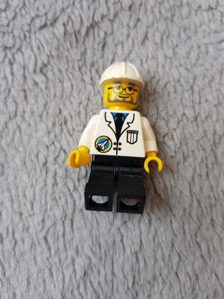 Figura Lego Científico Blanco