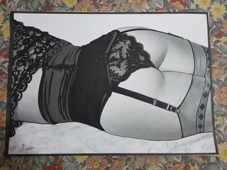 Dipinto quadro disegno su carta