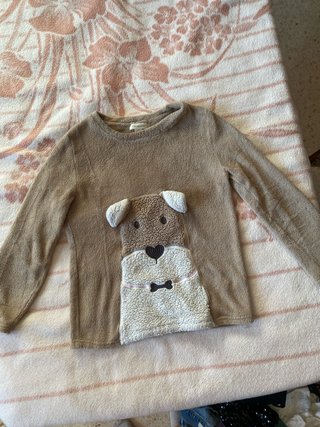 Pijama perro marrón y blanco