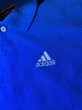 Polo Adidas Climalite Vintage Azul