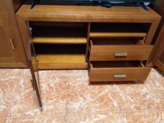 Muebles de salón madera + mesa elevable