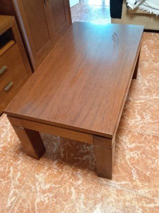 Muebles de salón madera + mesa elevable