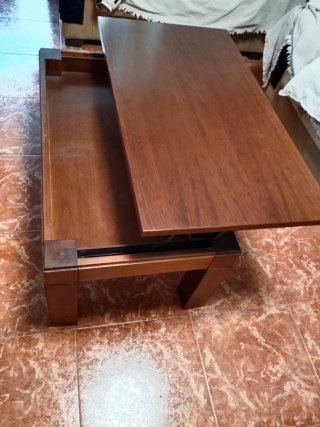Muebles de salón madera + mesa elevable