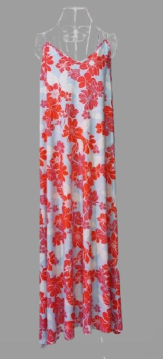 Vestido largo estampado floral verano