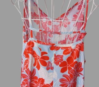 Vestido largo estampado floral verano