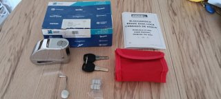 Antirrobo Disco Moto Gemini con Llaves y Funda